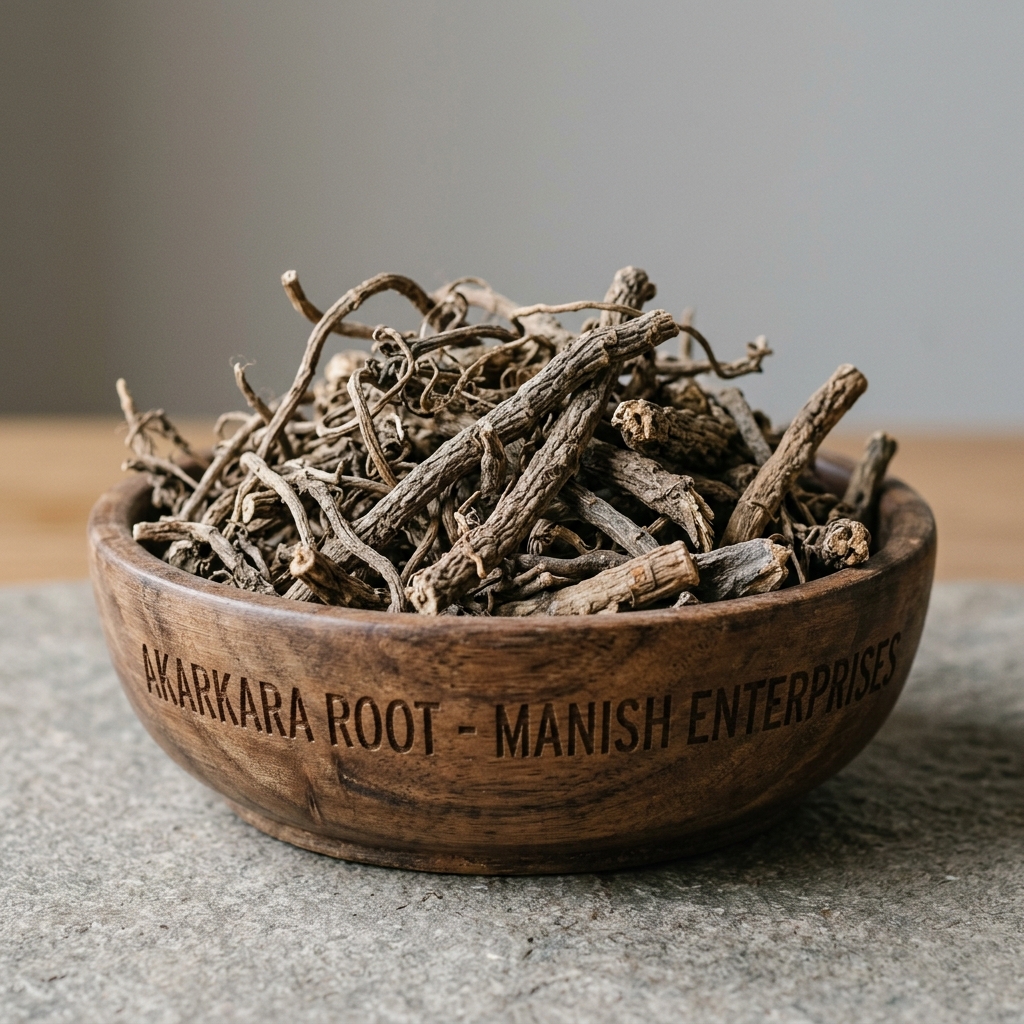 Premium dried Akarkara roots wholesale supplier Neemuch Manish Enterprises